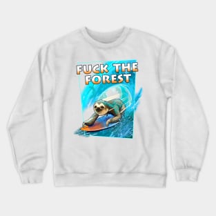 SURFING SLOTHS Crewneck Sweatshirt